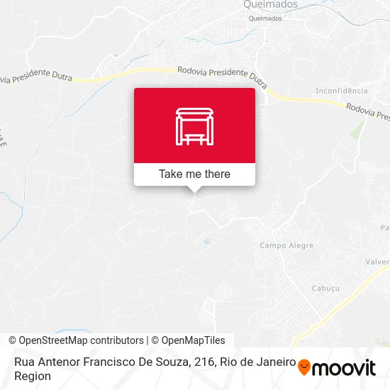Rua Antenor Francisco De Souza, 216 map
