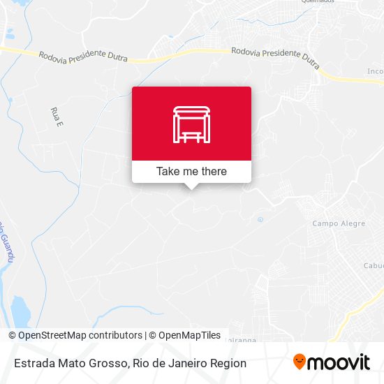 Estrada Mato Grosso map