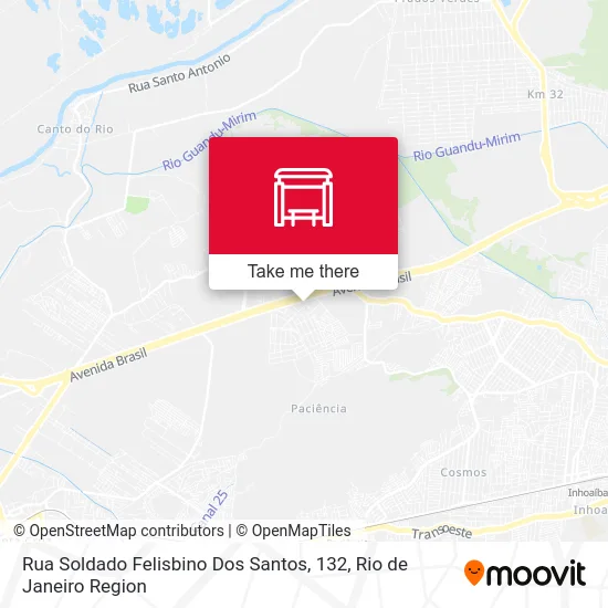 Rua Soldado Felisbino Dos Santos, 132 map