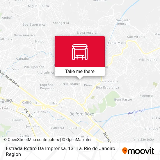 Estrada Retiro Da Imprensa, 1311a map
