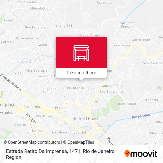 Estrada Retiro Da Imprensa, 1471 map