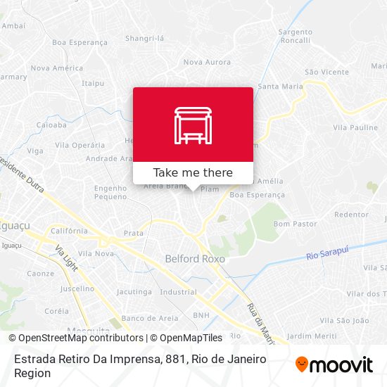 Estrada Retiro Da Imprensa, 881 map