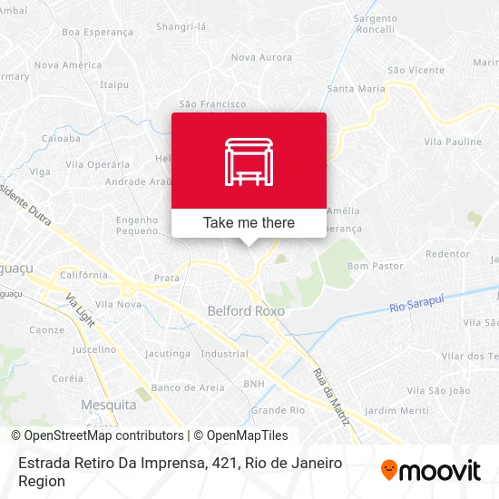 Estrada Retiro Da Imprensa, 421 map