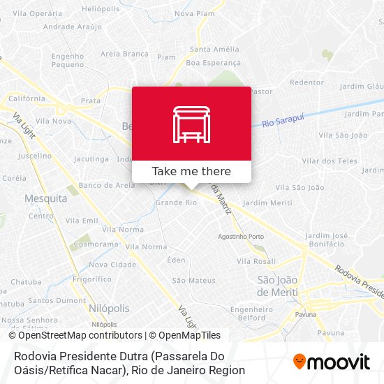 Rodovia Presidente Dutra (Passarela Do Oásis / Retífica Nacar) map