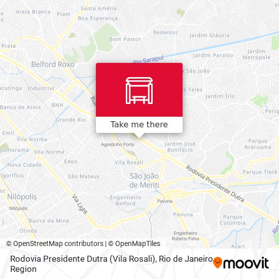 Rodovia Presidente Dutra (Vila Rosali) map