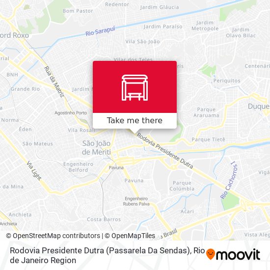 Rodovia Presidente Dutra (Passarela Da Sendas) map