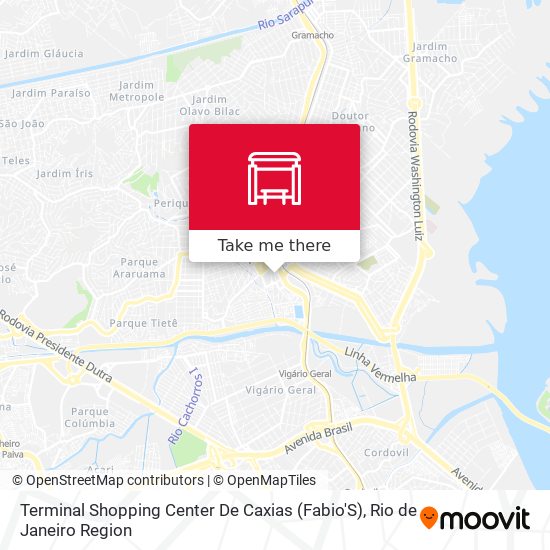 Terminal Shopping Center De Caxias (Fabio'S) map