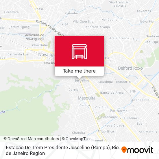 Estação De Trem Presidente Juscelino (Rampa) map