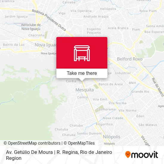 Av. Getúlio De Moura | R. Regina map