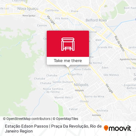 Estação Edson Passos | Praça Da Revolução map