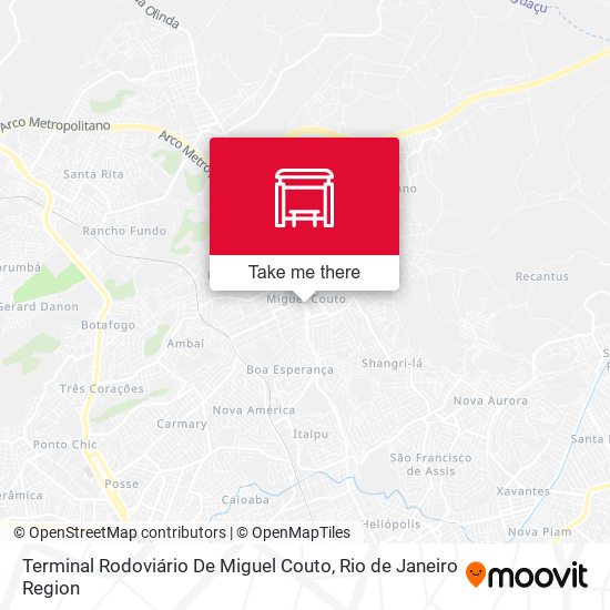 Terminal Rodoviário De Miguel Couto map