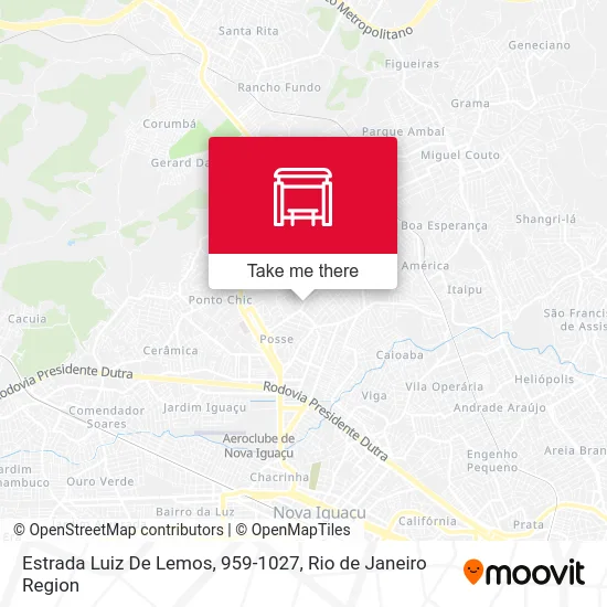 Estrada Luiz De Lemos, 959-1027 map