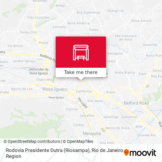 Rodovia Presidente Dutra (Riosampa) map