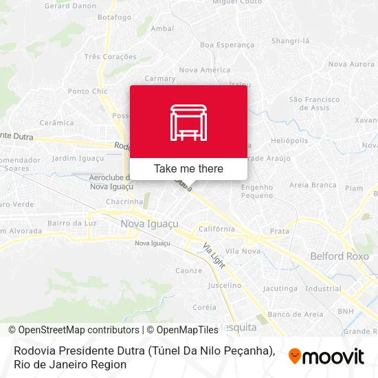 Rodovia Presidente Dutra (Túnel Da Nilo Peçanha) map
