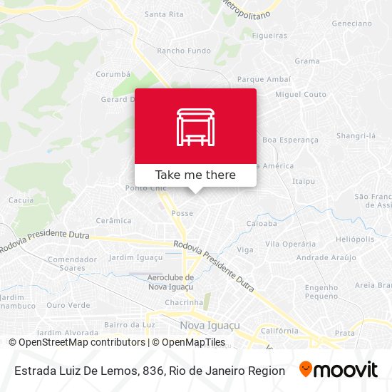 Estrada Luiz De Lemos, 836 map