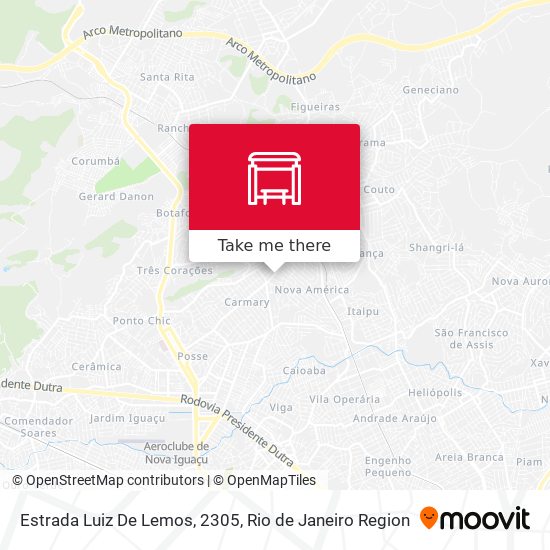 Estrada Luiz De Lemos, 2305 map