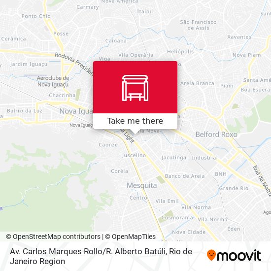Mapa Av. Carlos Marques Rollo / R. Alberto Batúli