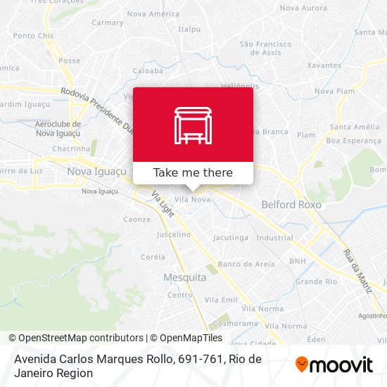 Mapa Avenida Carlos Marques Rollo, 691-761