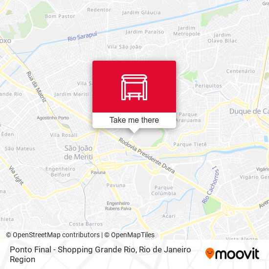 Ponto Final - Shopping Grande Rio map