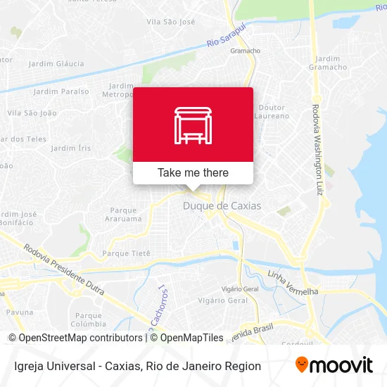 Igreja Universal - Caxias map