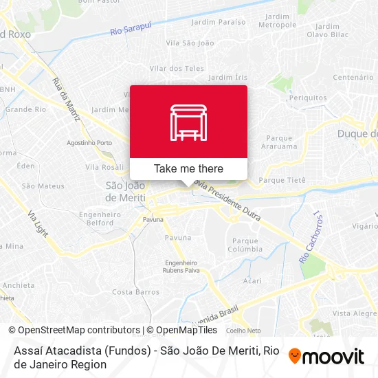 Assaí Atacadista (Fundos) - São João De Meriti map