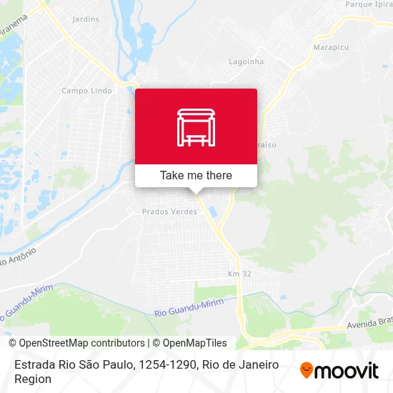 Estrada Rio São Paulo, 1254-1290 map