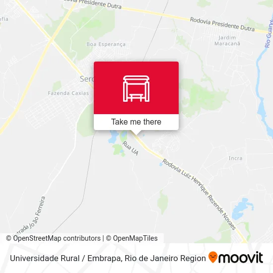 Universidade Rural / Embrapa map