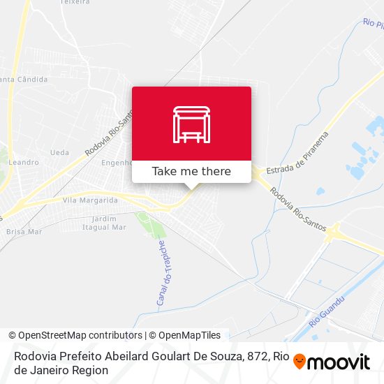 Rodovia Prefeito Abeilard Goulart De Souza, 872 map
