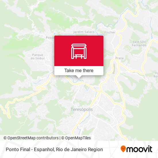 Ponto Final - Espanhol map