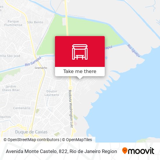 Mapa Avenida Monte Castelo, 822