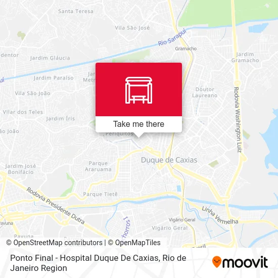 Ponto Final - Hospital Duque De Caxias map