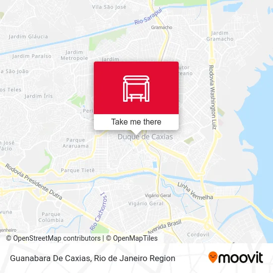 Guanabara De Caxias map
