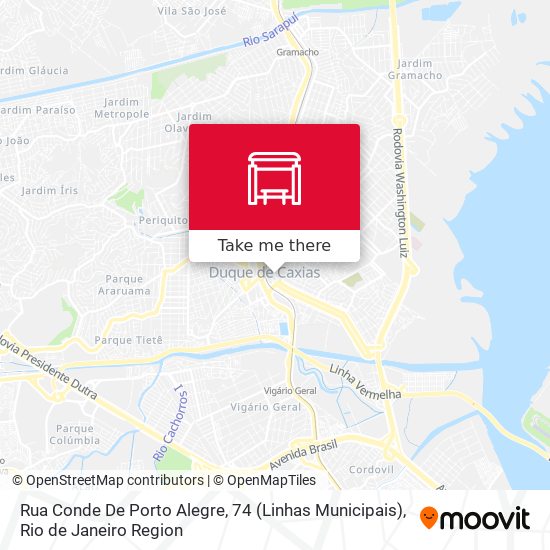 Mapa Rua Conde De Porto Alegre, 74 (Linhas Municipais)
