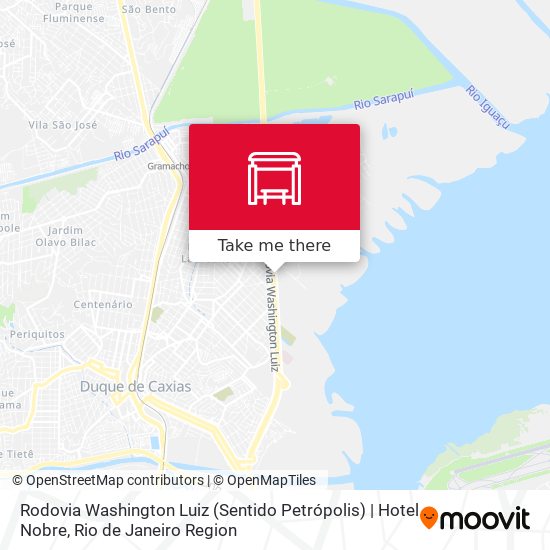 Rodovia Washington Luiz (Sentido Petrópolis) | Hotel Nobre map