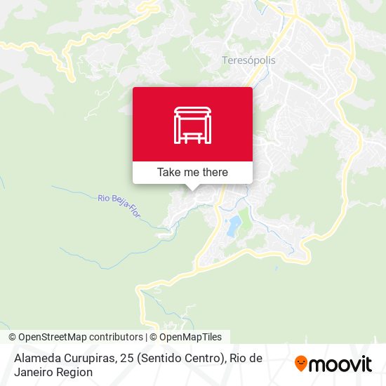 Mapa Alameda Curupiras, 25 (Sentido Centro)