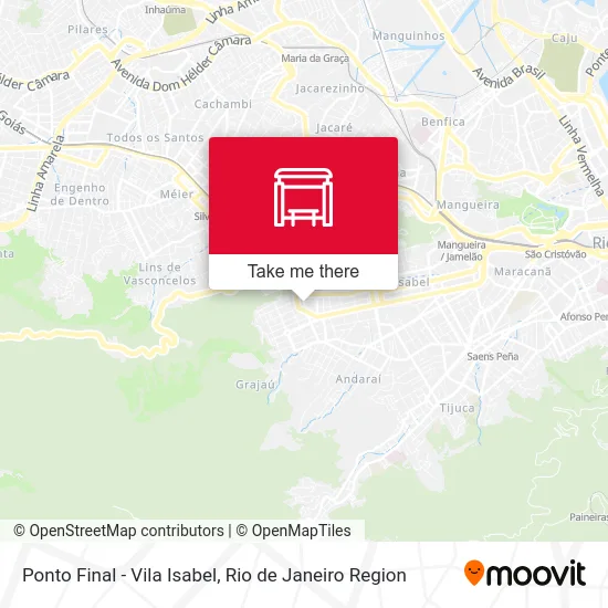 Ponto Final - Vila Isabel map