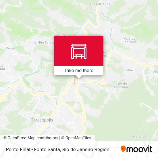 Ponto Final - Fonte Santa map