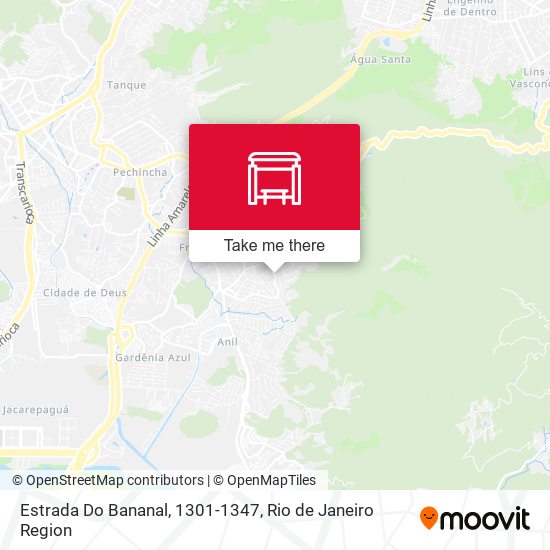 Estrada Do Bananal, 1301-1347 map