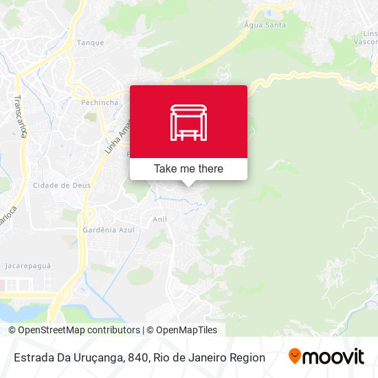 Estrada Da Uruçanga, 840 map