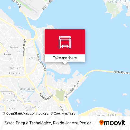 Saída Parque Tecnológico map