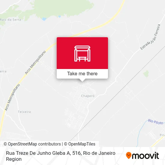 Rua Treze De Junho Gleba A, 516 map