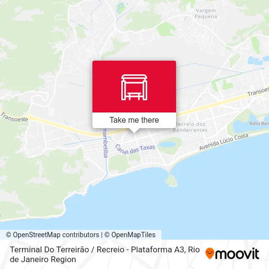 Terminal Do Terreirão / Recreio - Plataforma A3 map
