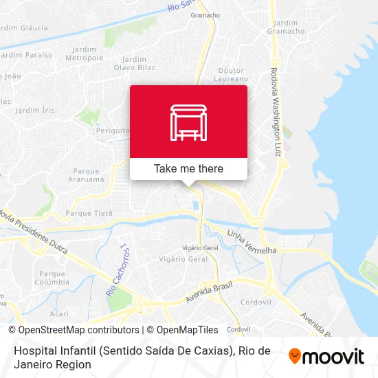 Hospital Infantil (Sentido Saída De Caxias) map