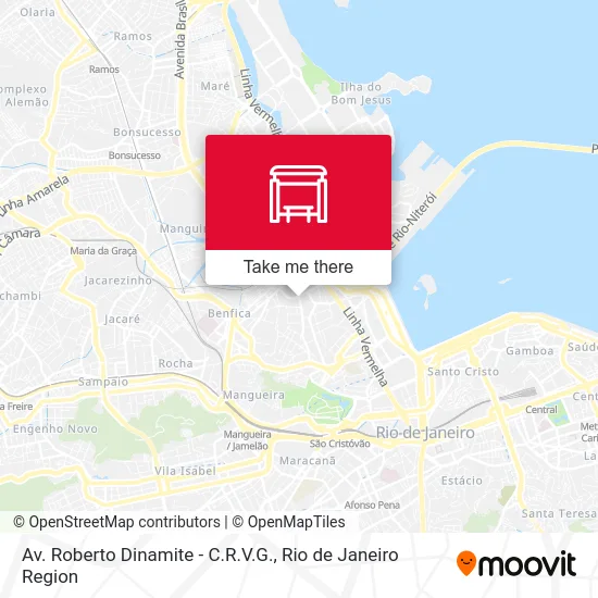 Av. Roberto Dinamite - C.R.V.G. map