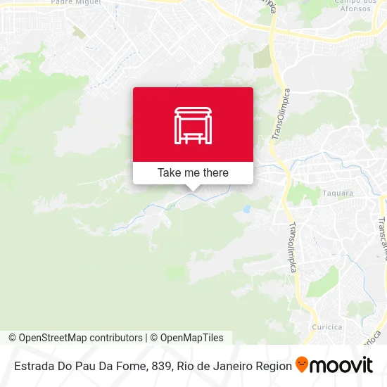 Estrada Do Pau Da Fome, 839 map