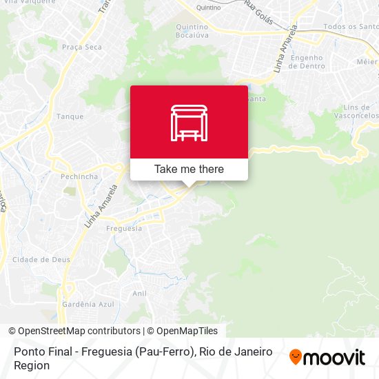 Ponto Final - Freguesia (Pau-Ferro) map
