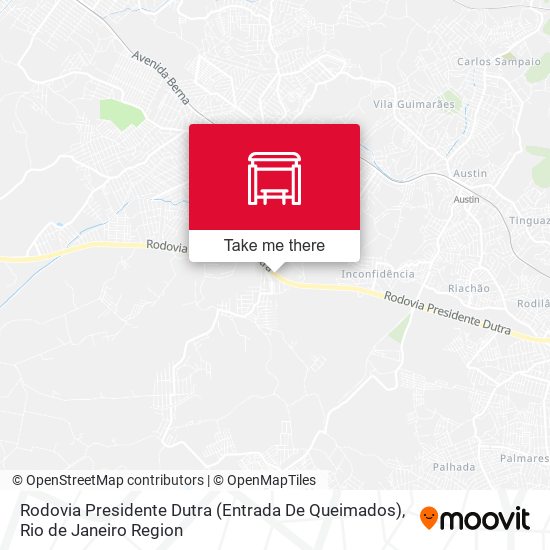 Mapa Rodovia Presidente Dutra (Entrada De Queimados)