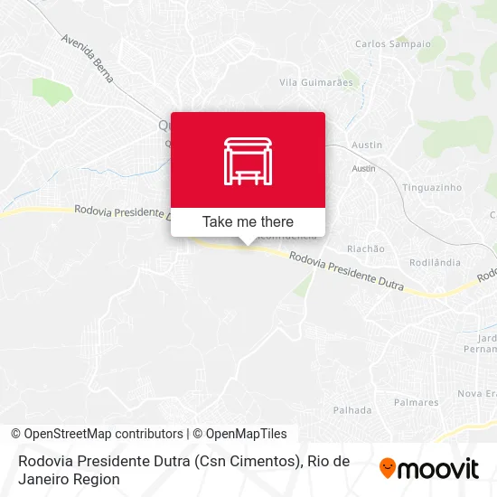 Rodovia Presidente Dutra (Csn Cimentos) map