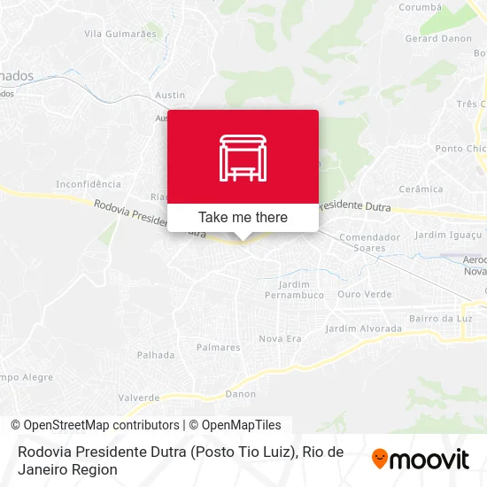 Rodovia Presidente Dutra (Posto Tio Luiz) map