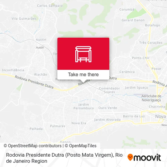 Rodovia Presidente Dutra (Posto Mata Virgem) map